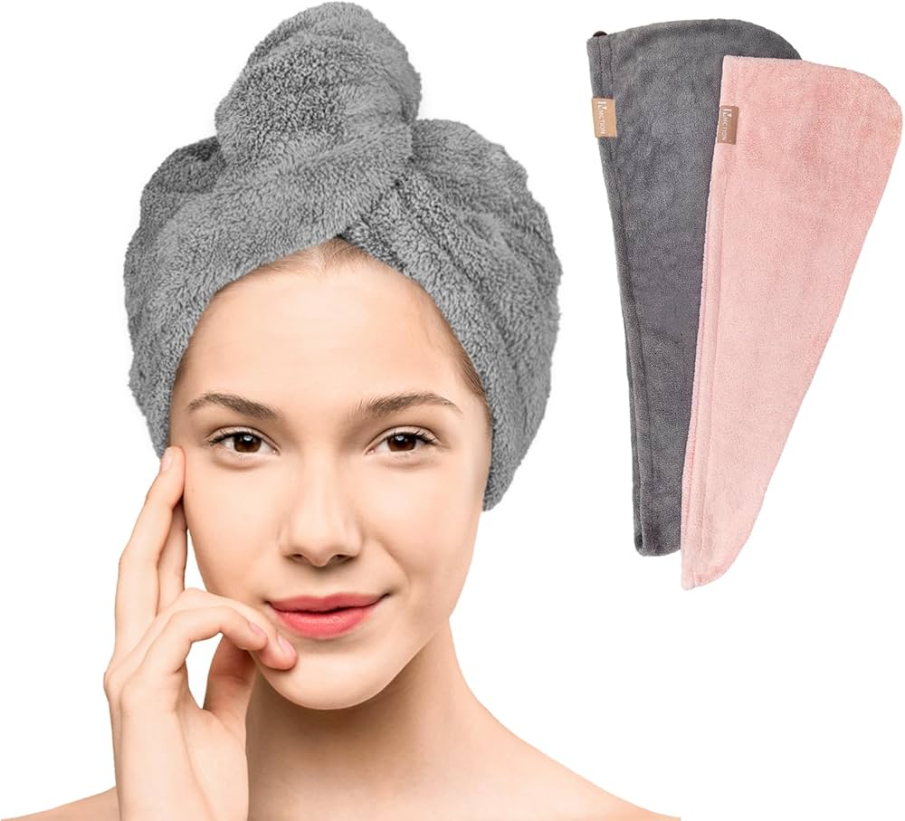 TOALLA MICROFIBRA CABELLO SECADO RAPIDO