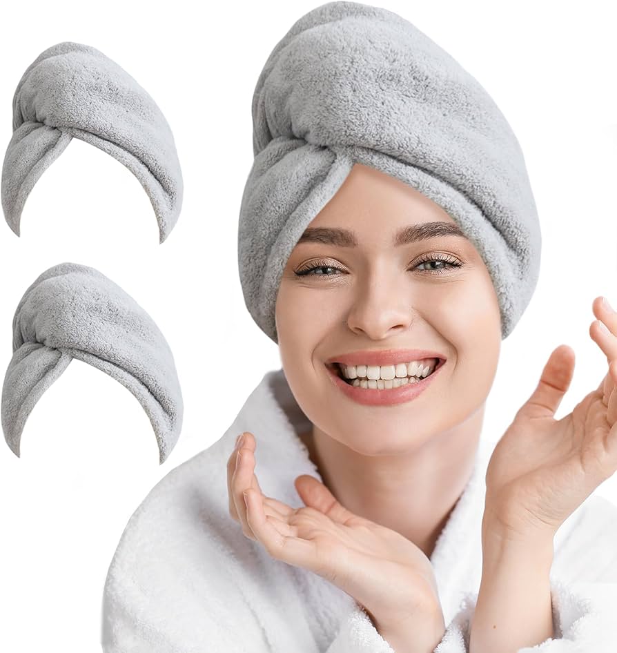 TOALLA MICROFIBRA CABELLO SECADO RAPIDO